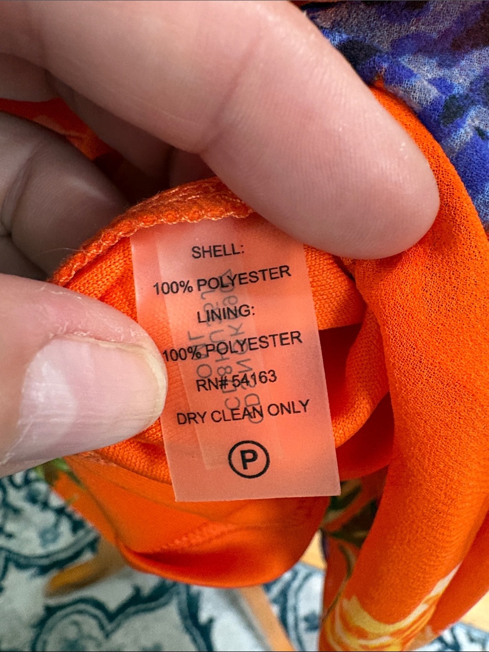 Calvin Klein Orange Floral Maxi Dress | 4 - Picture 8 of 8